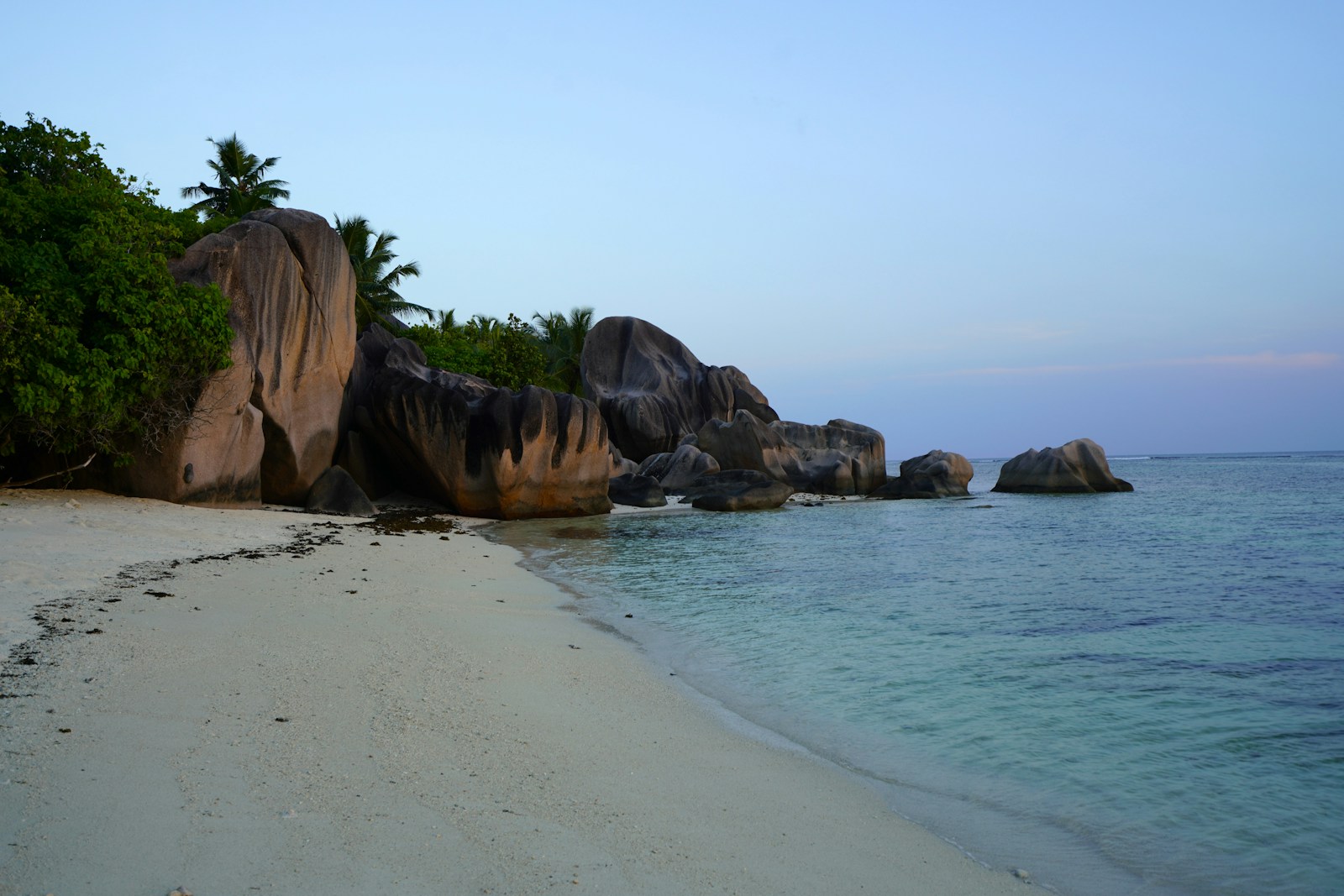Seychelles quiet morning beach