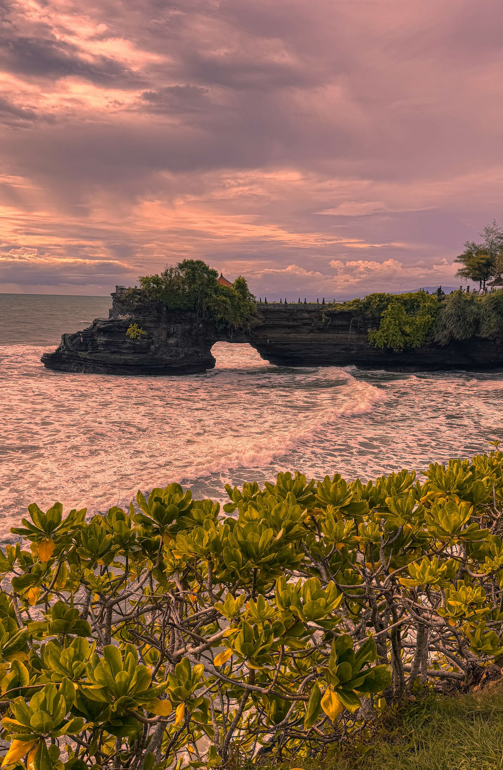 Bali Tanah Lot temple sunset