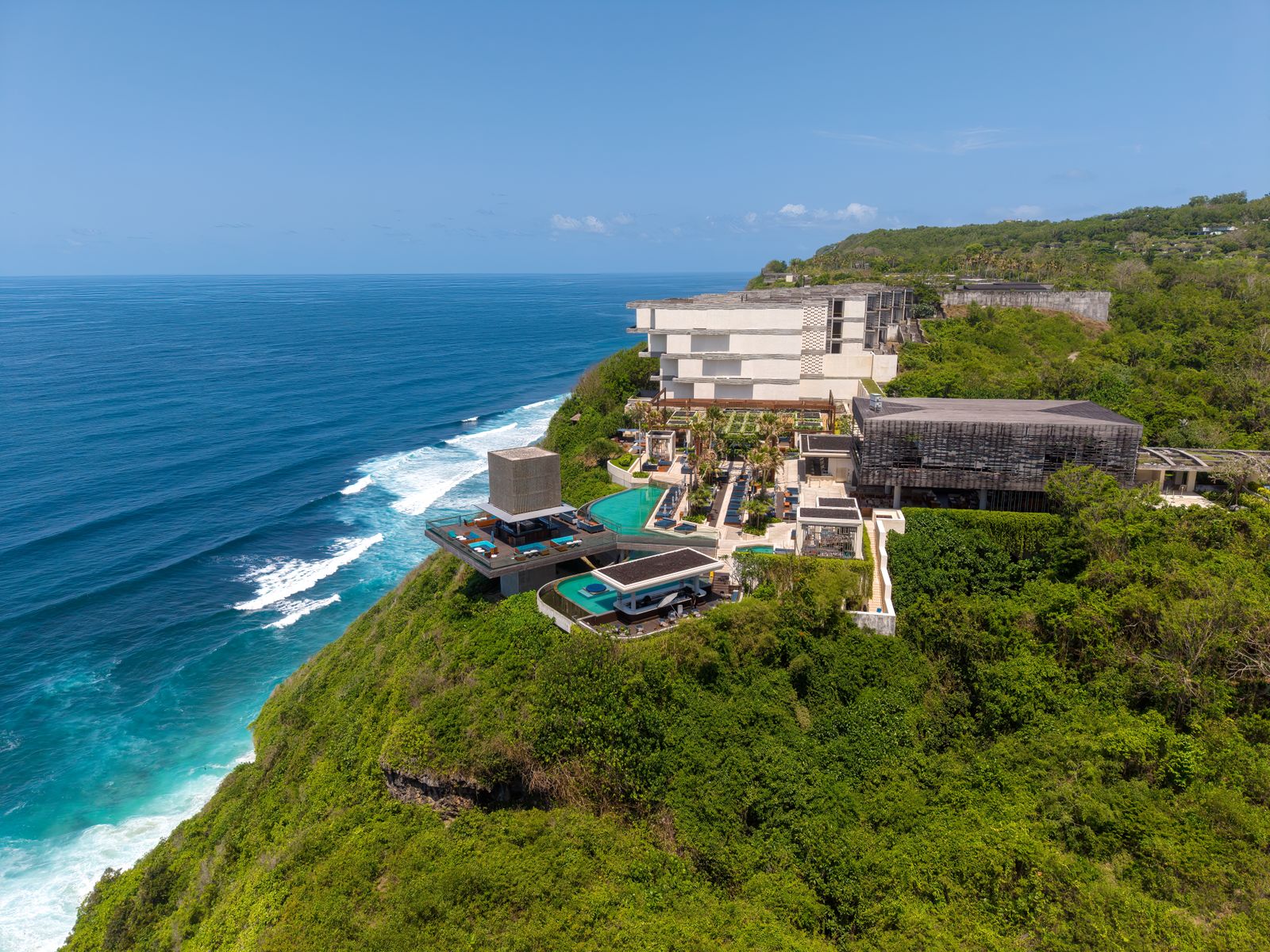 Bali ocean cliffs and pools
