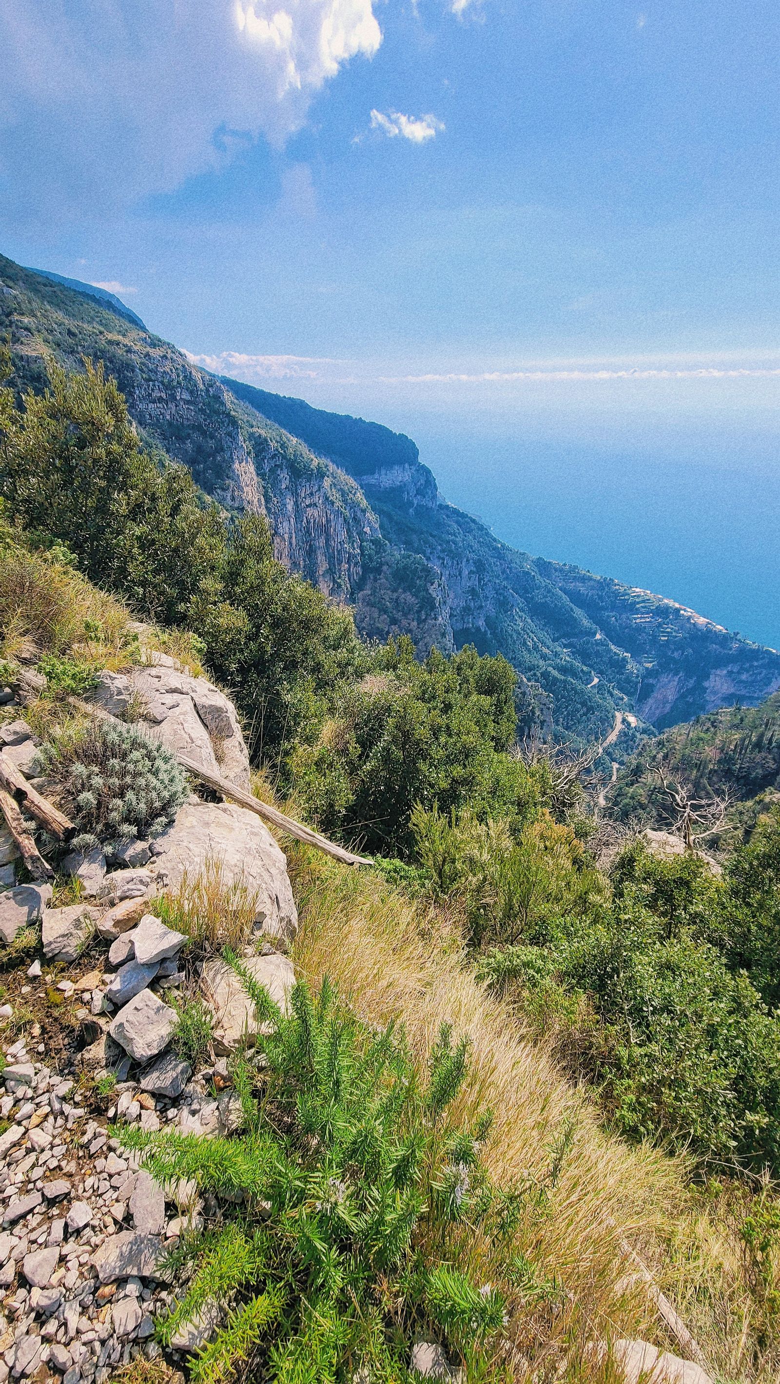 Amalfi coastal hiking landscape